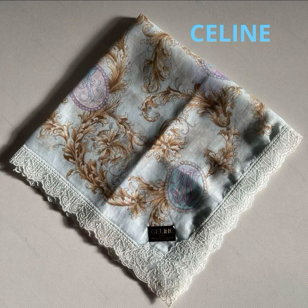 ★新品★CELINE セリーヌ　レース　ハンカチ