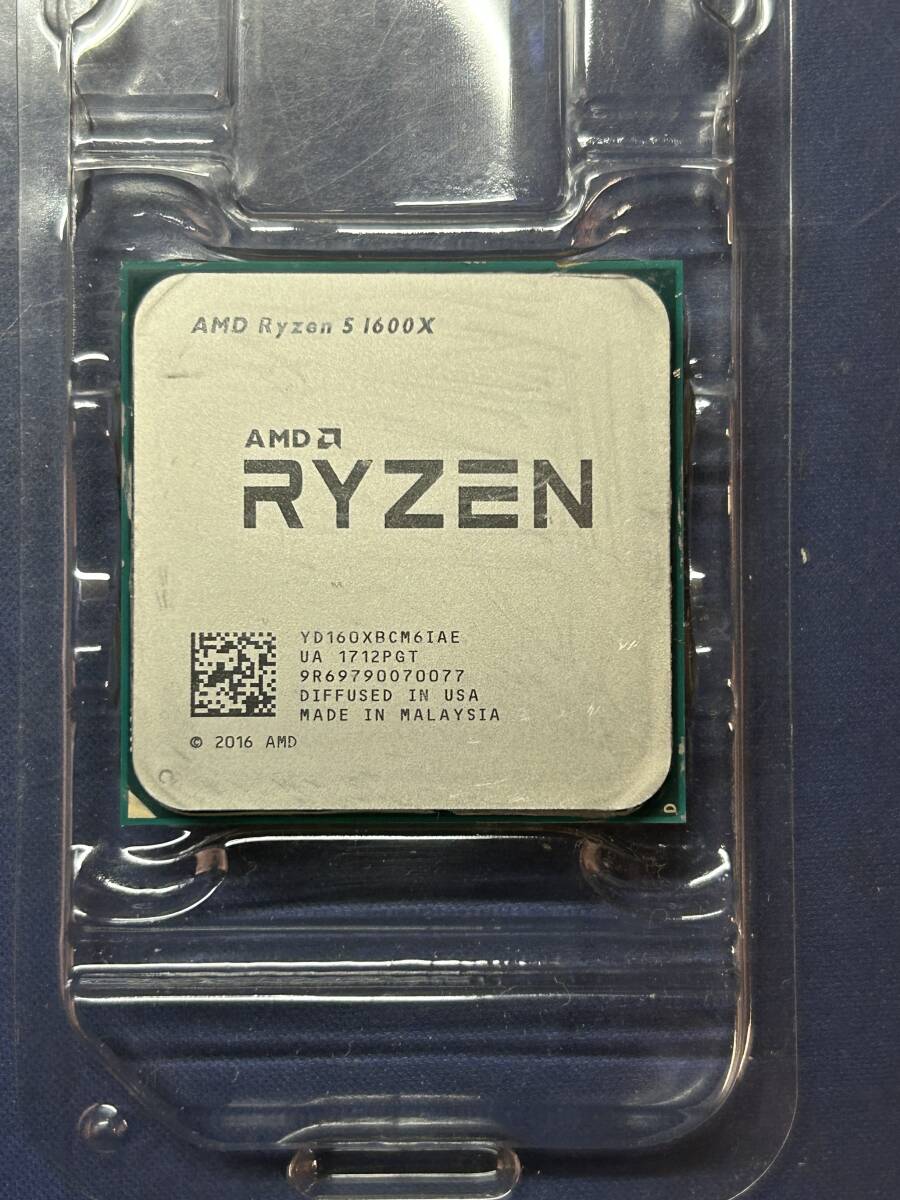 AMD　Ryzen 5 1600X CPU 6コア 12スレッド 3.6GHZ リテールクーラーセット_画像2