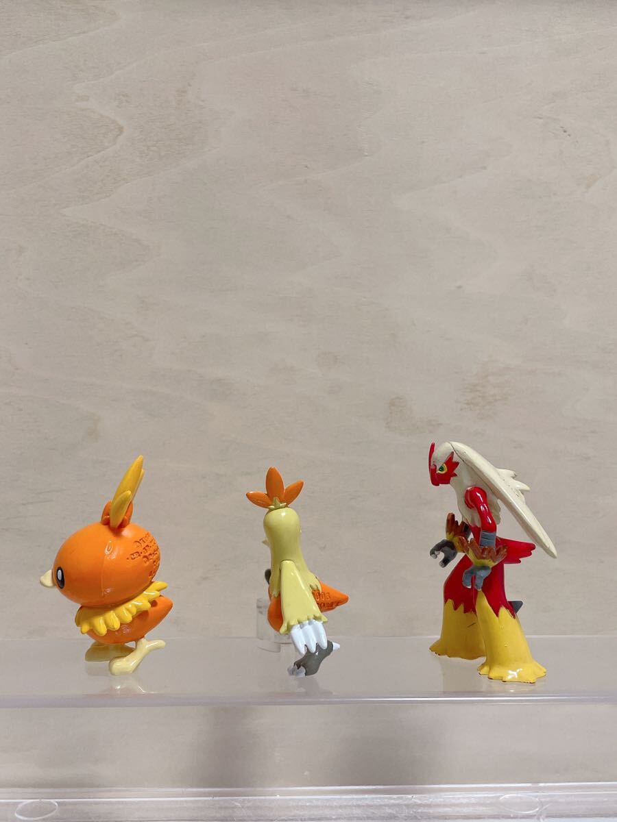 【開封品】[ポケモン モンコレ] モンスター コレクション フィギュア アチャモ & ワカシャモ & バシャーモ_画像3