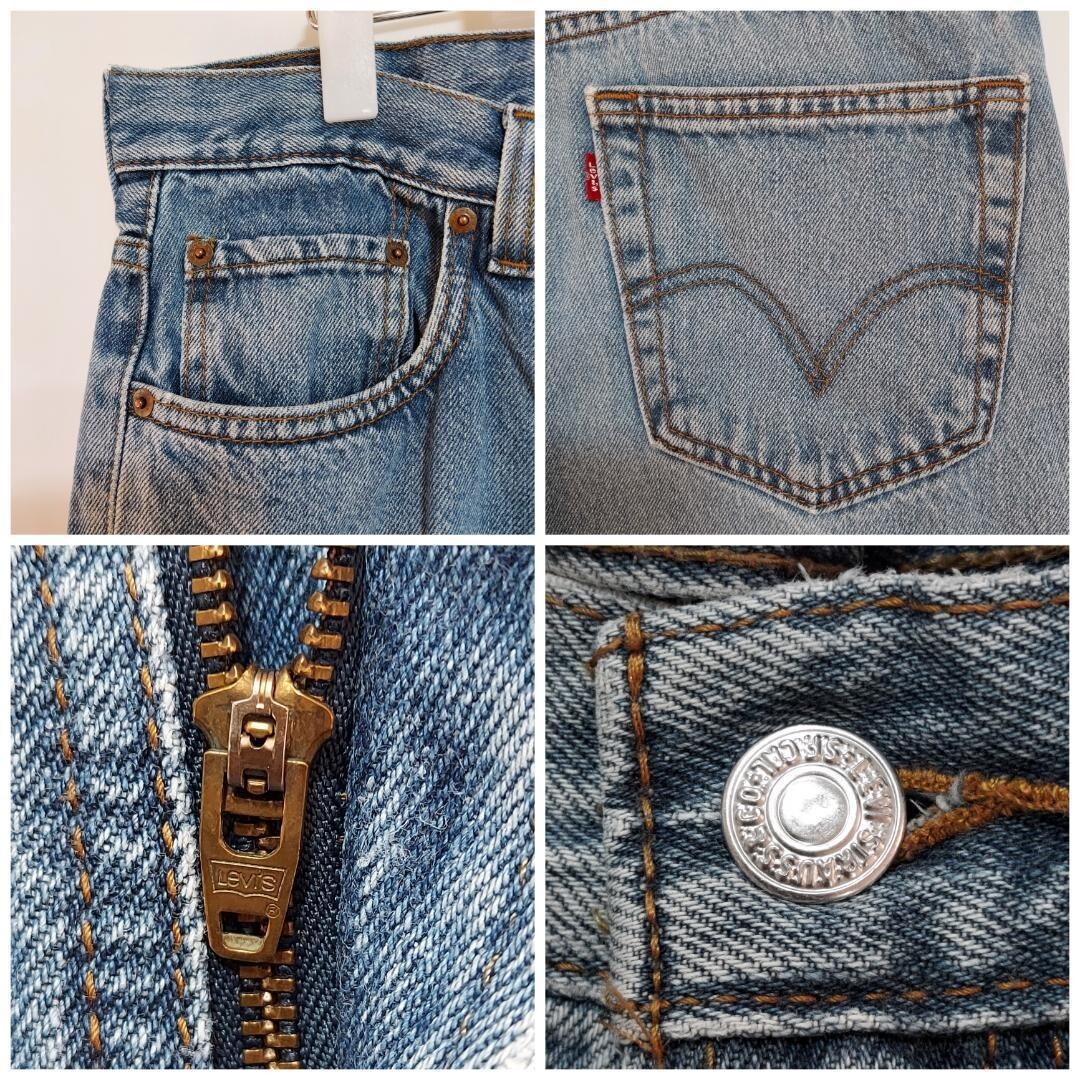 リーバイス550 Levis W36 ダークブルーデニム 青 00s 9123_画像7