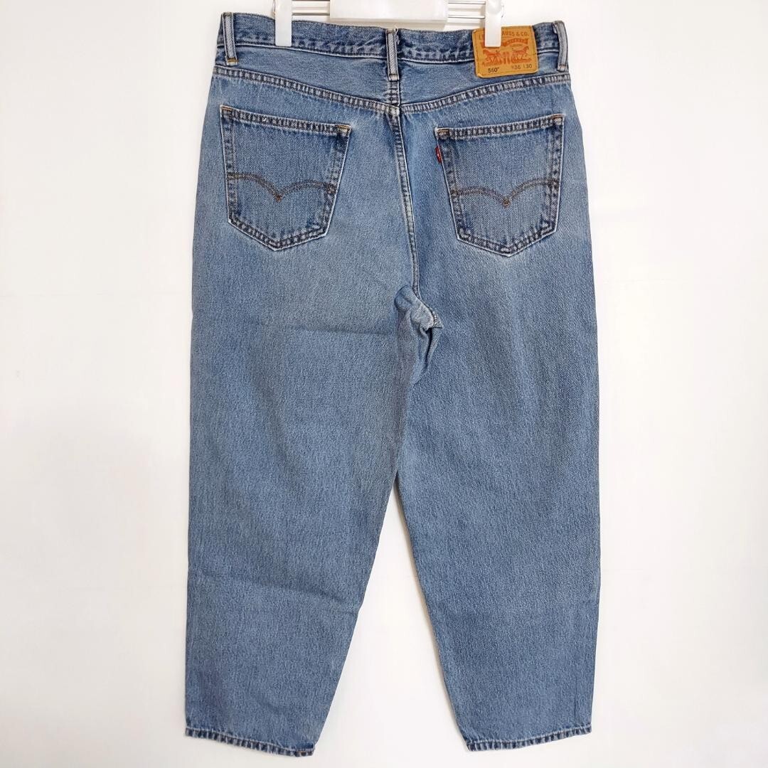 リーバイス560 Levis W36 ダークブルーデニム 青 パンツ 9256_画像3