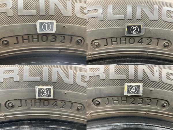 中古タイヤ 4本セット 155/65R14 75S セイバーリング SL101 夏 サマー 155/65/14 ムーヴ ラテ/N BOX b6623_画像9