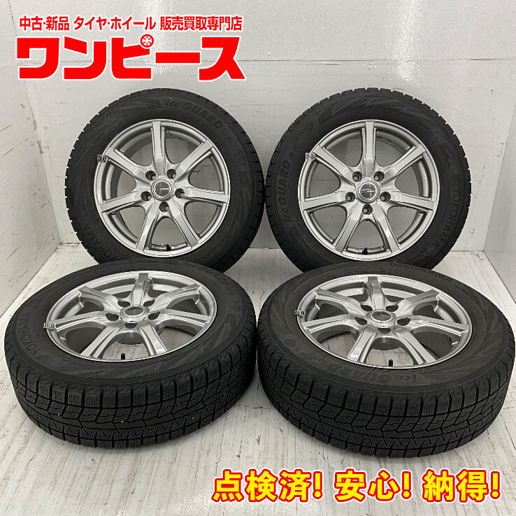 中古タイヤホイールセット 205/60R16 96Q 16インチ 16×6.5J +38 5穴 PCD114.3 ヨコハマ IG70 冬 90系ノア d771_画像1