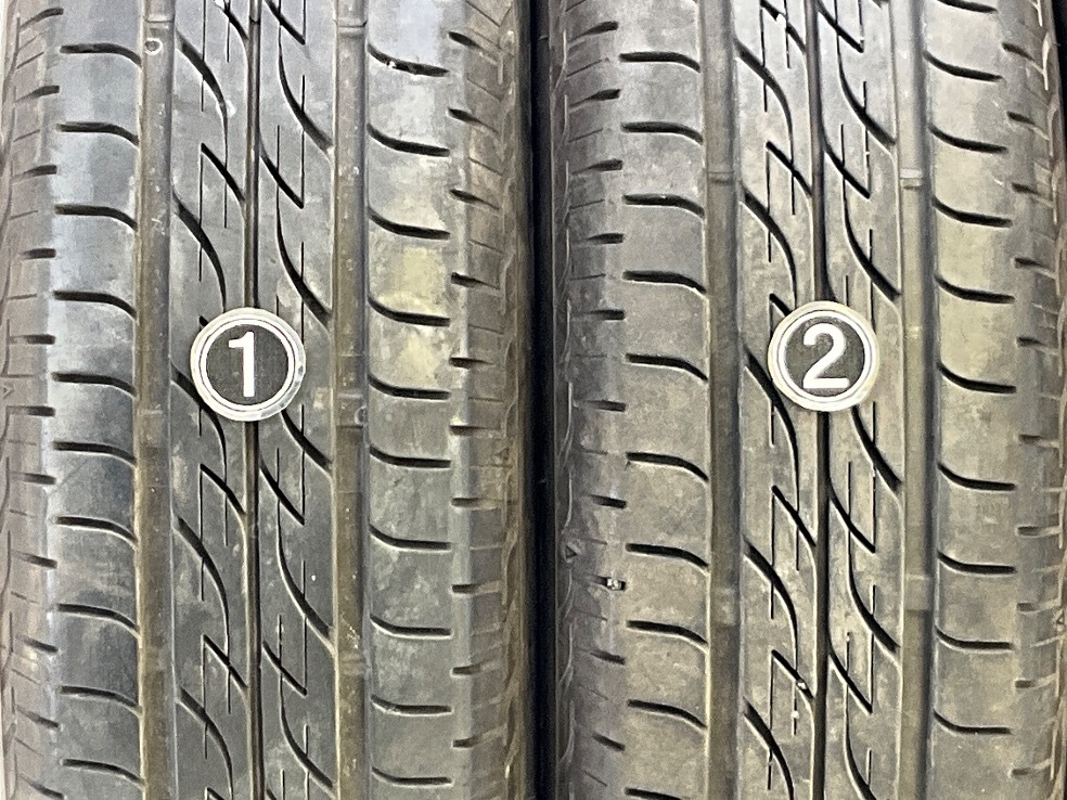 中古タイヤ 4本セット 155/65R14 75S ブリヂストン NEXTRY 夏 サマー 155/65/14 ワゴンR/スペーシア b6582_画像3