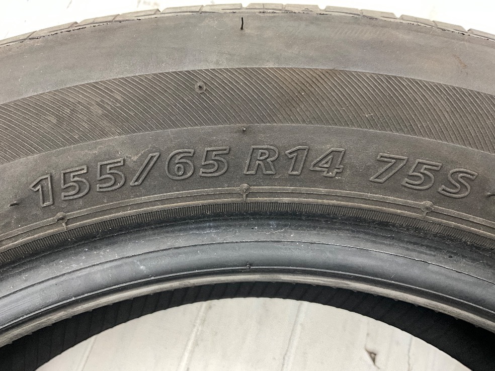 中古タイヤ 4本セット 155/65R14 75S ブリヂストン NEXTRY 夏 サマー 155/65/14 ラパン ショコラ b6580_画像8