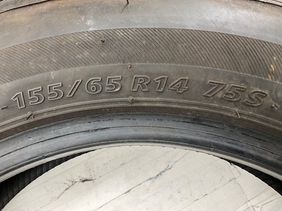 中古タイヤ 4本セット 155/65R14 75S ブリヂストン NEXTRY 夏 サマー 155/65/14 ekカスタム/ekスペース b6590_画像8