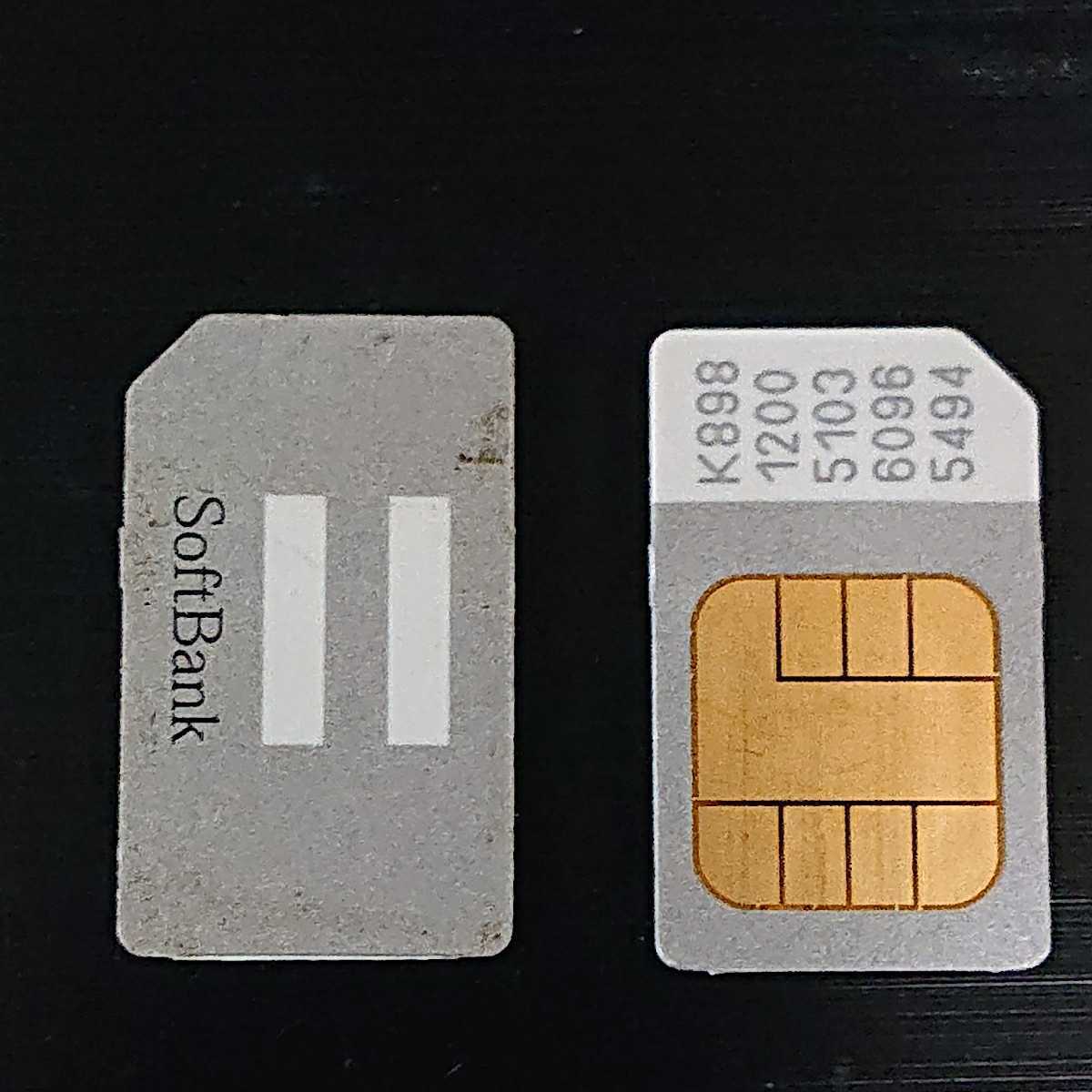 送料63円 softbank 解約済み 携帯電話用 SIMカード ソフトバンク ミニSIM mini-SIM 標準SIMガラゲーアクティベーション USIMアクティベート_画像1