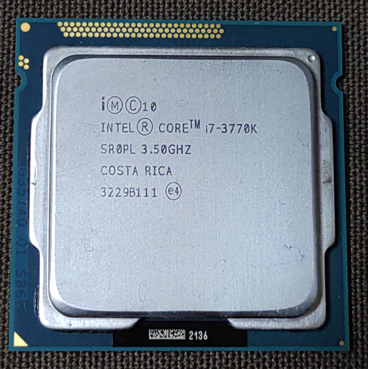 INTEL CPU　Core i7-3770K_画像1