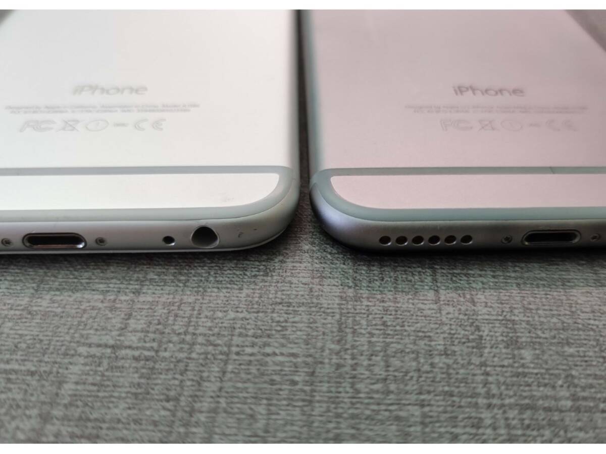 2台セット iPhone6 MG4F2J/A 64GBネットワーク利用制限：〇 スマホ 本体のみ　良いものとジャンクで。_画像4