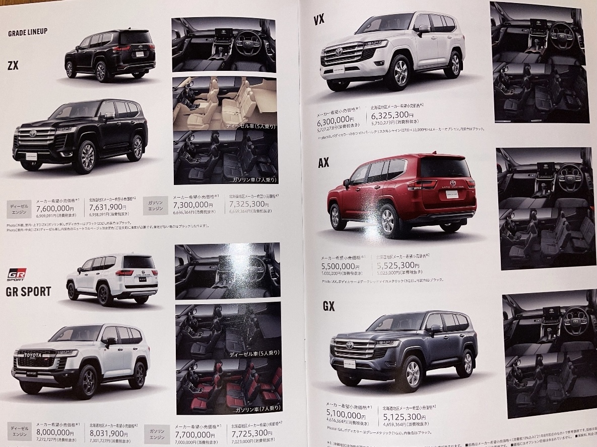 即決☆トヨタ純正ランクル300カタログ TOYOTA LAND CRUISER ランドクルーザー300の画像5