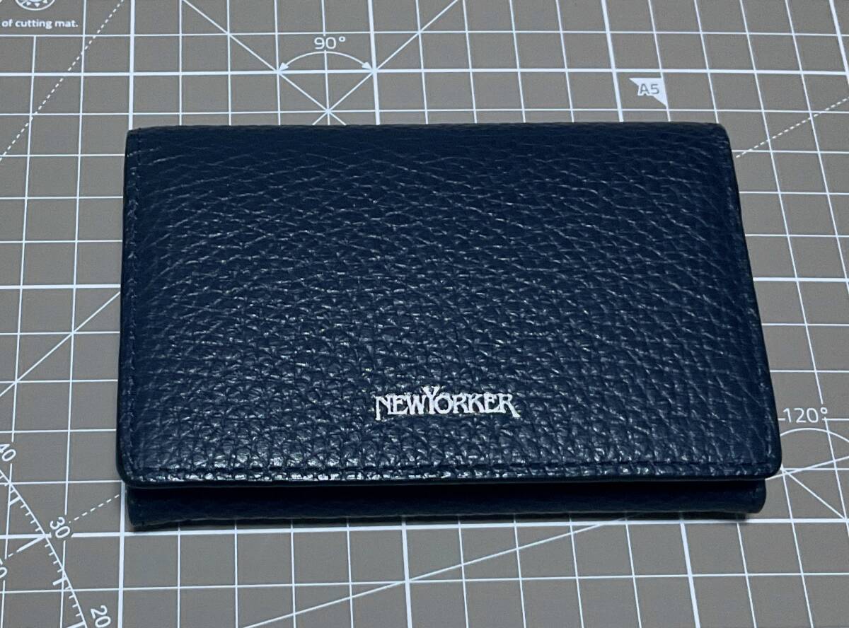 C2 新品/送料込 NEWYORKER カラー＆チェック 名刺入れ カードケース ニューヨーカーの画像1