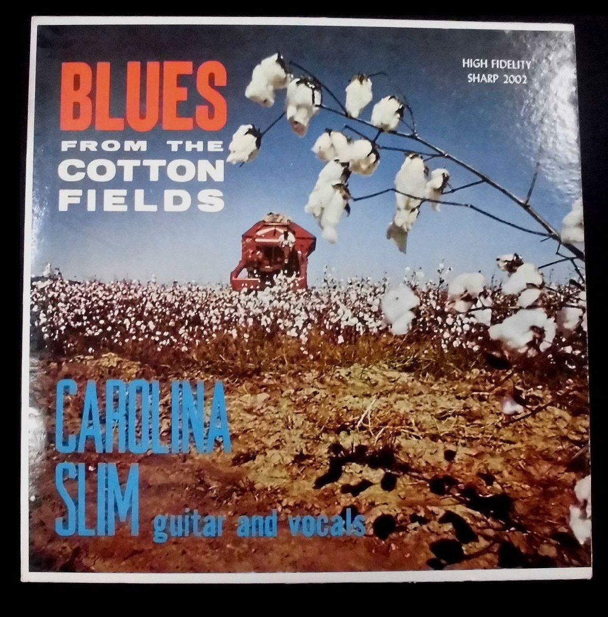 ●US-Sharp Record Co.1オリジナル””Mono,'60,Folk Blues Classic””!! Carolina Slim / Blues From The Cotton Fields_画像1
