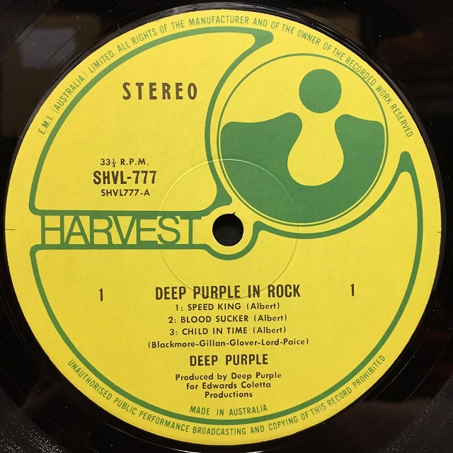 DEEP PURPLE / IN ROCK (オーストラリア盤)の画像4