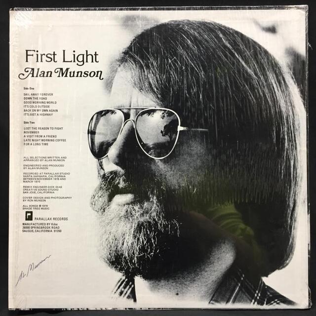 【期間限定60%OFF!!】ALAN MUNSON / FIRST LIGHT (US-ORIGINAL)_画像2