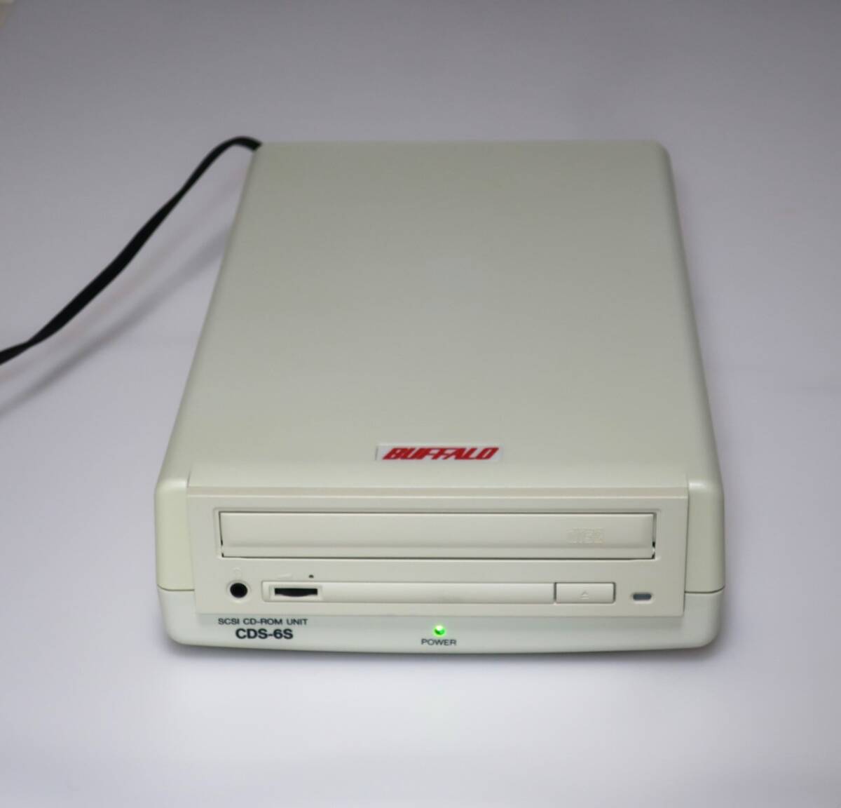 清掃済 旧MELCO BUFFALO CDS-6S 外付け SCSI CD-ROM ドライブ TEAC CD-56S_画像1