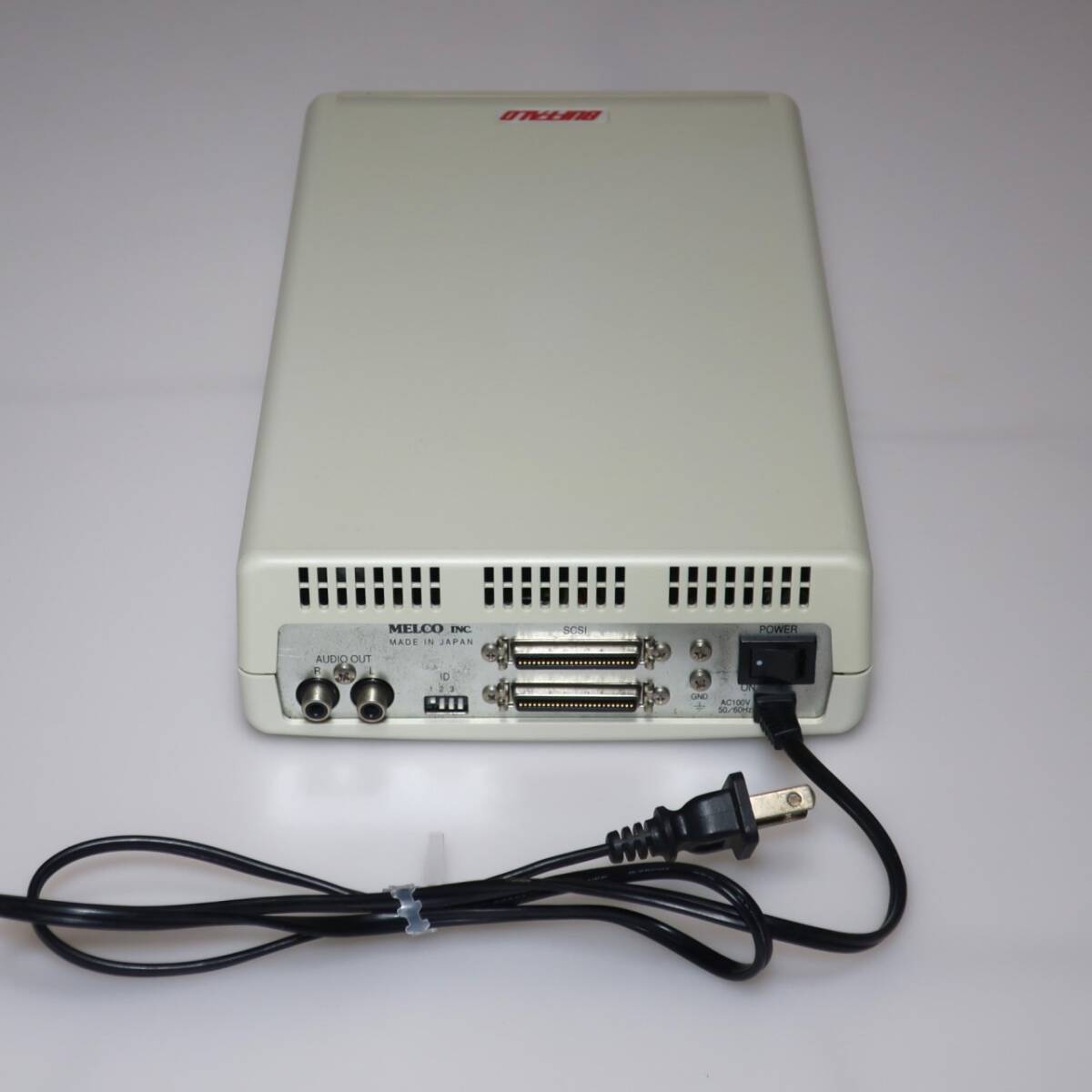 清掃済 旧MELCO BUFFALO CDS-6S 外付け SCSI CD-ROM ドライブ TEAC CD-56S_画像4