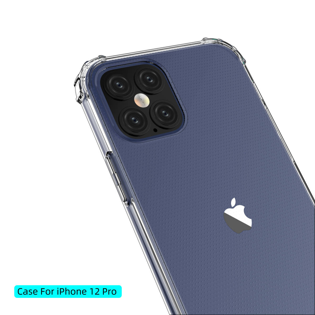 iPhone 12 iPhone 12Pro （６.１インチ）ケース 上質TPU クリアケース 耐衝撃構造 ワイヤレス充電対応 黄変防止 レンズ保護設計 四つ角補強_画像8