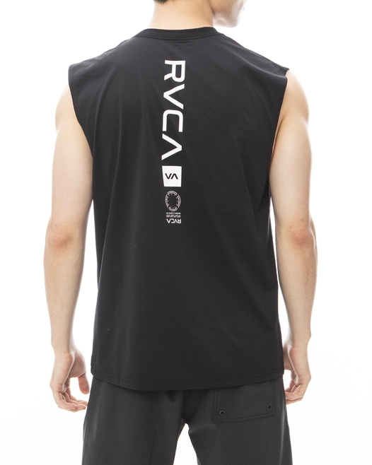 ★送料無料★2024春夏 新品【RVCA/ルーカ/ルカ】VA VENT SURF TANK 水陸両用ラッシュガード BLK メンズM BE041-806