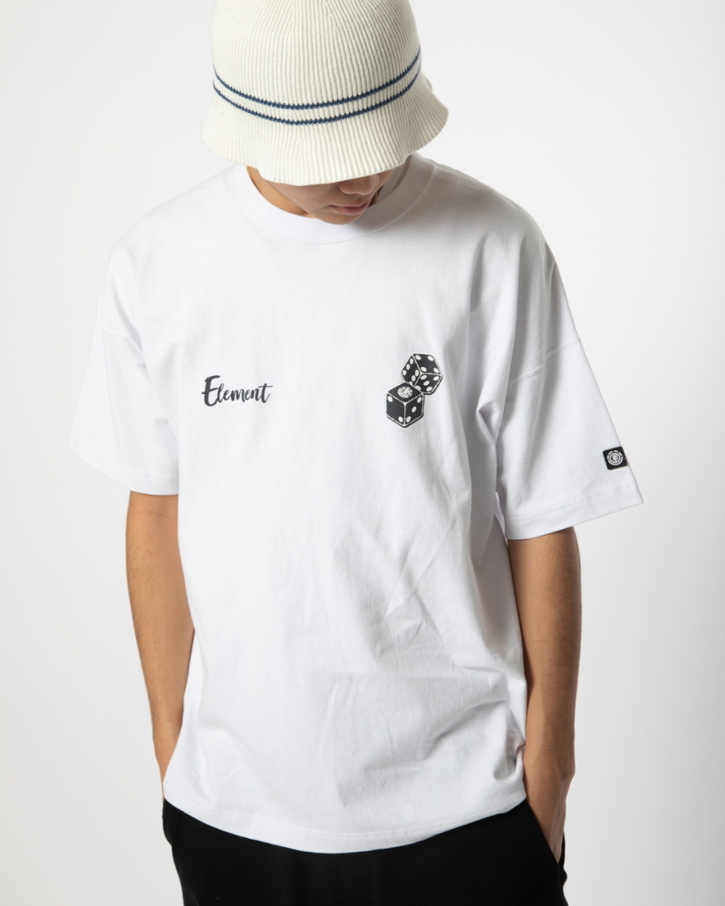 ★送料無料★2024春夏 新品【ELEMENT/エレメント】DICE SS Ｔシャツ WHT メンズL BE021-252_画像4