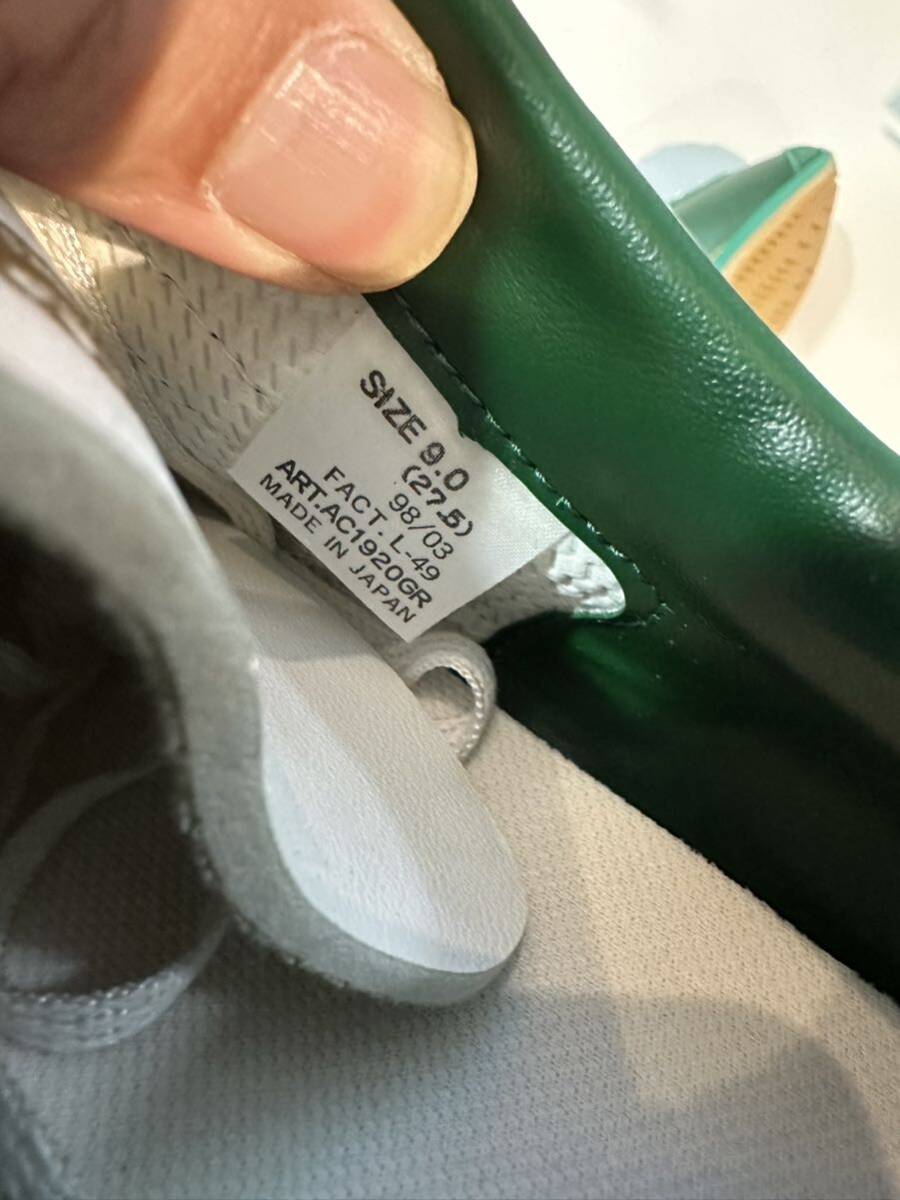1998 日本製 adidas カントリー 緑×白 27.5センチ 新品 カンガルー_画像6