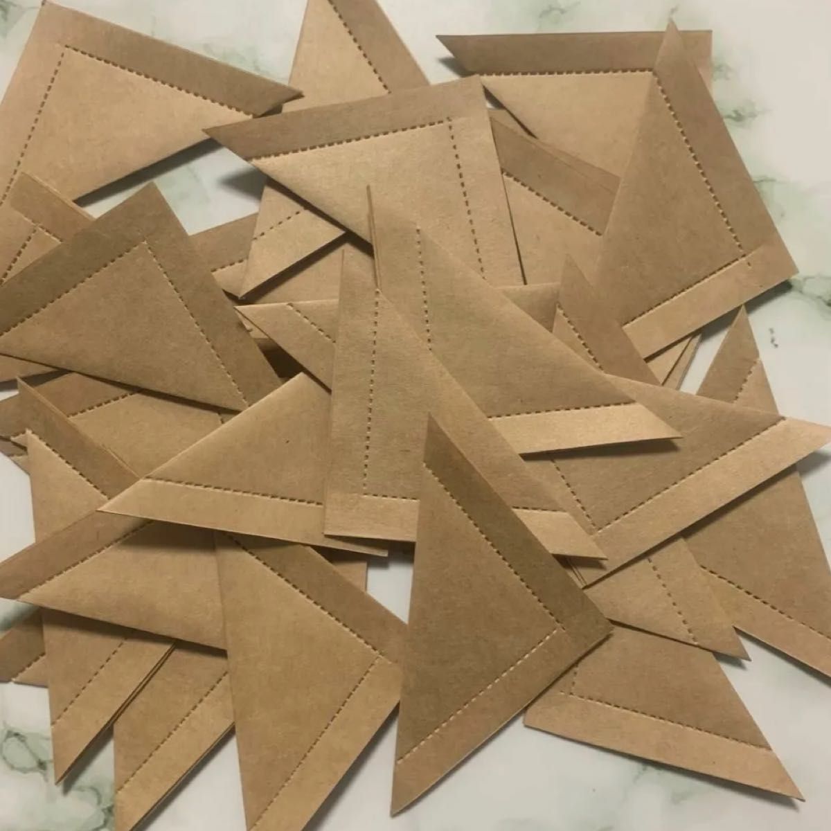 くじ引き用品　セットクラフト紙平袋セット　１８枚 各種サイズ　平袋　ハンドメイド　クラフト紙　紙袋　ラッピングリボン　ロゴリボン　