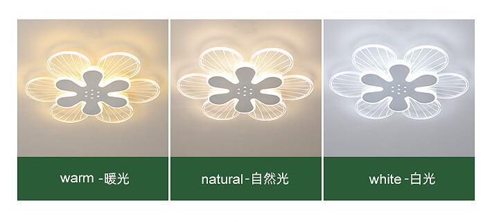 新入荷 LED シーリングライト 高透過率の 花の形 調光 調色 天井照明 おしゃれ 北欧 照明器具_画像6