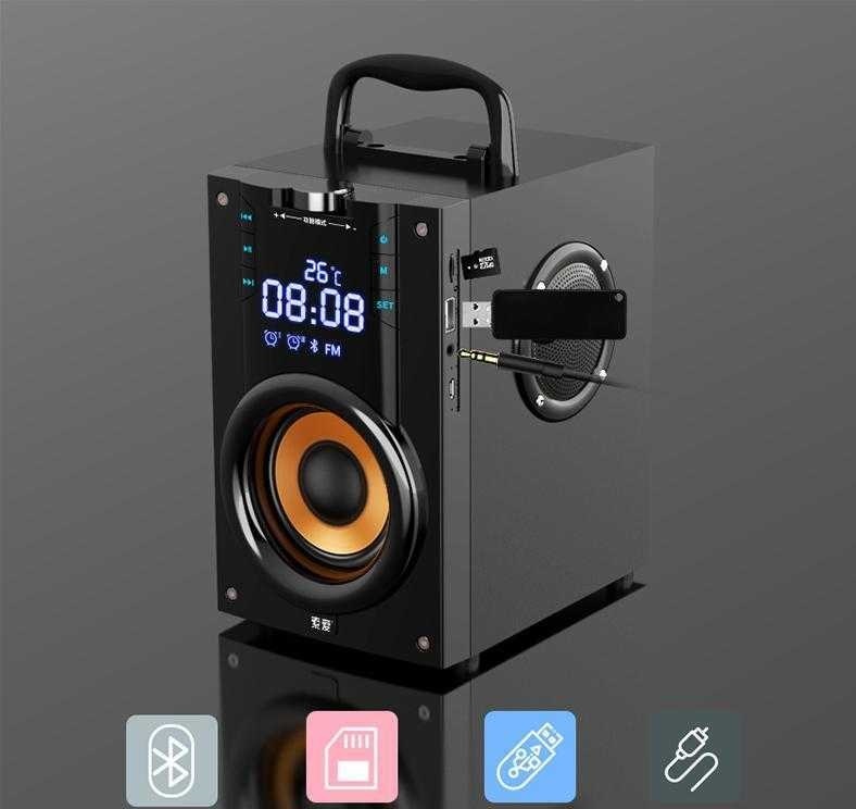 新入荷 2色 2200mAh 4.2 ワイヤレス Bluetooth スピーカー Led 3D サラウンドステレオサブウーファーのTF FM AUX　ラジオ_画像5