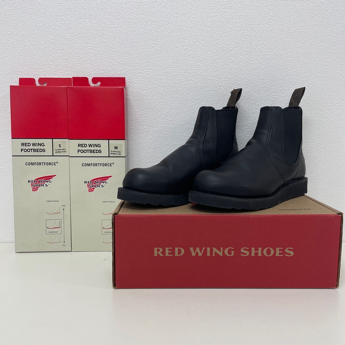 インソールセット REDWING レッドウィング Classic Chelsea クラシックチェルシー ブラック 黒 3194 US7 25cm 中敷き S M ブーツ 240519KL_画像1