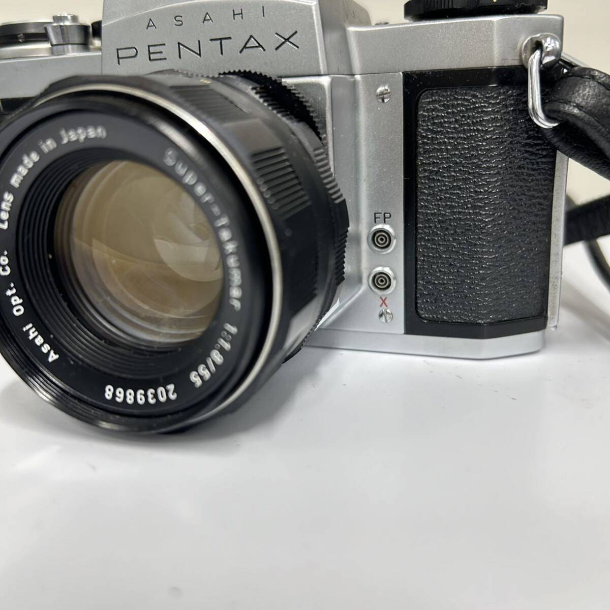 ASAHI PENTAX ペンタックス SV フィルムカメラ 一眼レフカメラ SUPER TAKUMAR レンズ 、ケース付き_画像2