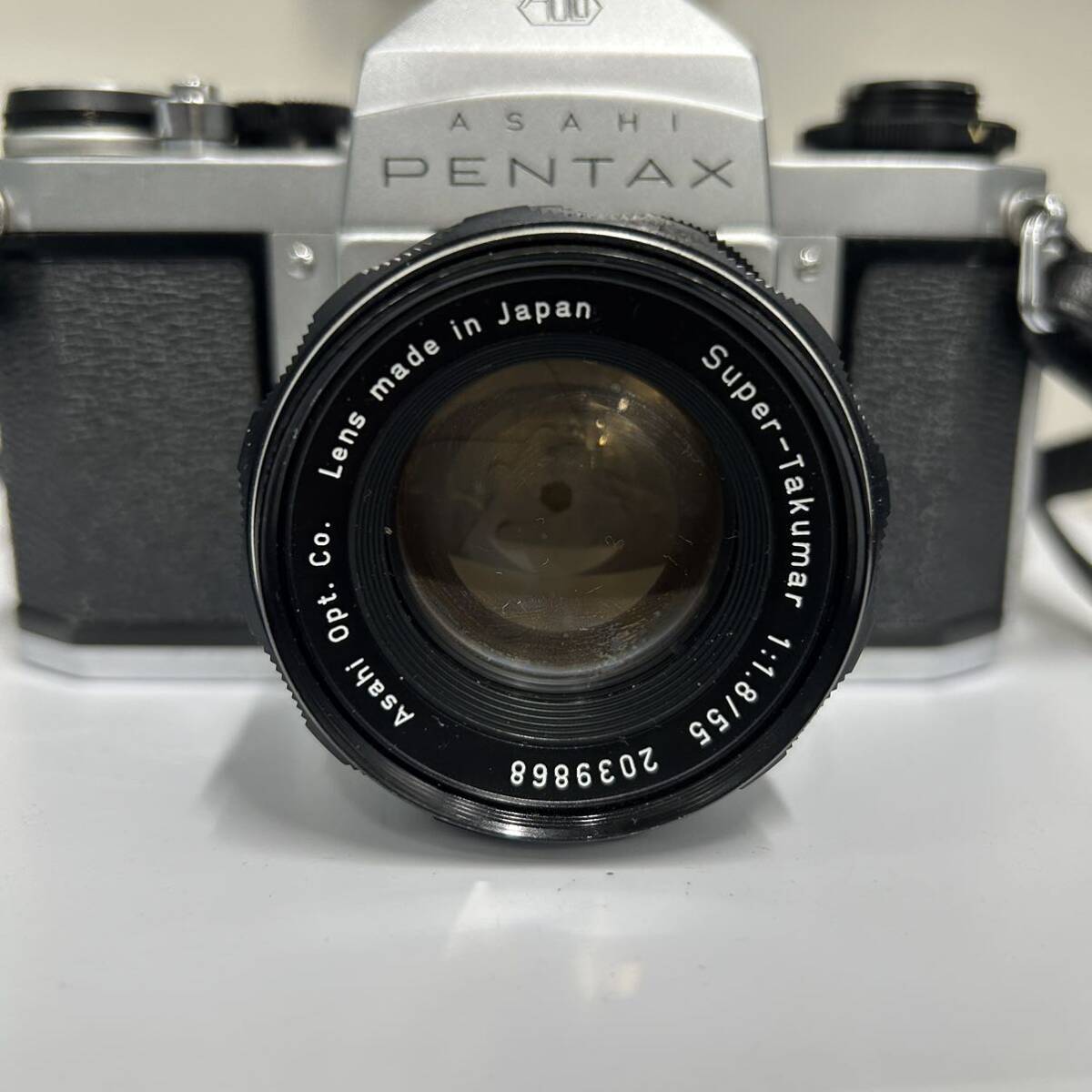 ASAHI PENTAX ペンタックス SV フィルムカメラ 一眼レフカメラ SUPER TAKUMAR レンズ 、ケース付き_画像3