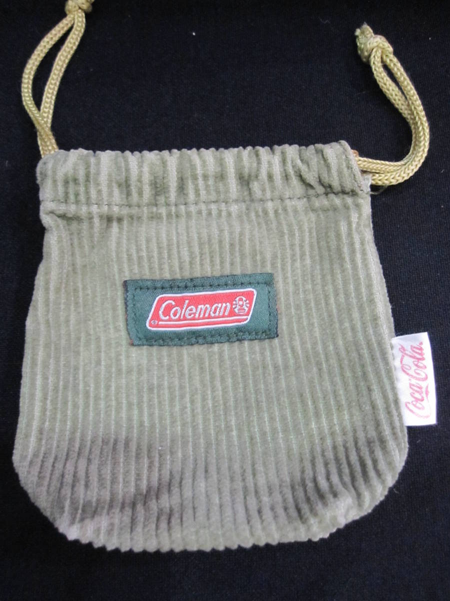 Coleman X Coca-Cola case ( approximately 11x11cm, inset 4.5cm). cord attaching 