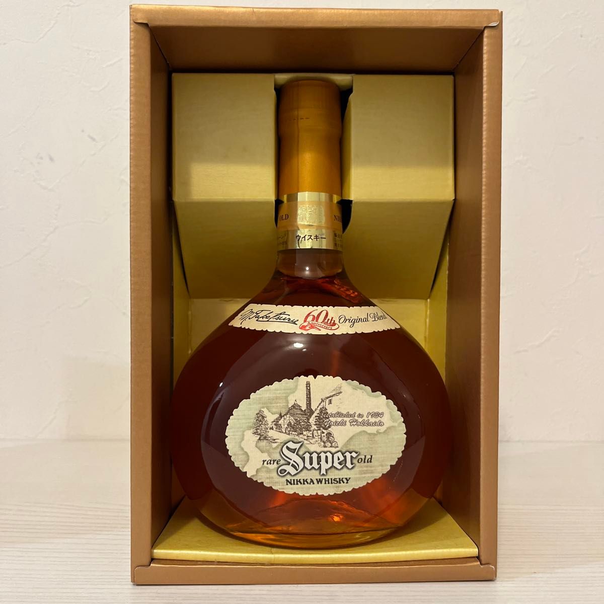 スーパーニッカ 余市蒸溜所60周年記念ラベル 北海道限定品 古酒 スーパーニッカ 余市蒸溜所60周年記念ラベル 北海道限定品 古酒