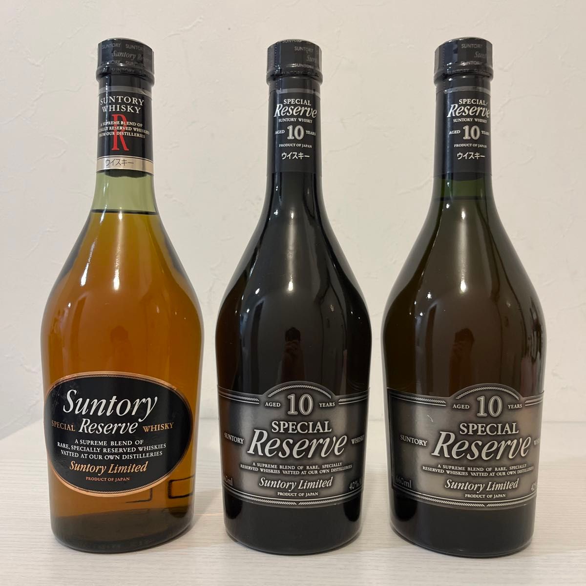 サントリーリザーブ スリムボトル 10年 旧ボトル 3本セット 終売 サントリーリザーブ スリムボトル 10年 旧ボトル 3本セット 終売