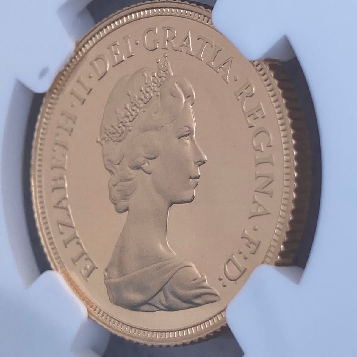 PF70 1981年 ソブリン 1ポンド 金貨 イギリス エリザベス2世 NGC ヤングエリザベス