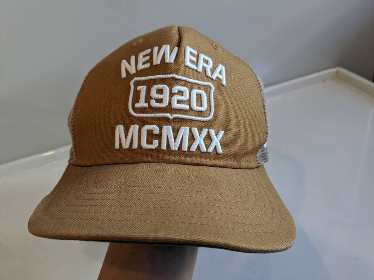 NEW ERA ニューエラ メッシュキャップ ベージュ系 フリーサイズ アジャスタブル_画像4