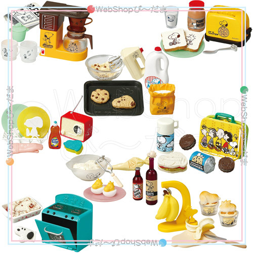 リーメント PEANUTS スヌーピー レトロキッチン Retro Kitchen 全8種/BOX◆新品Ss_画像2