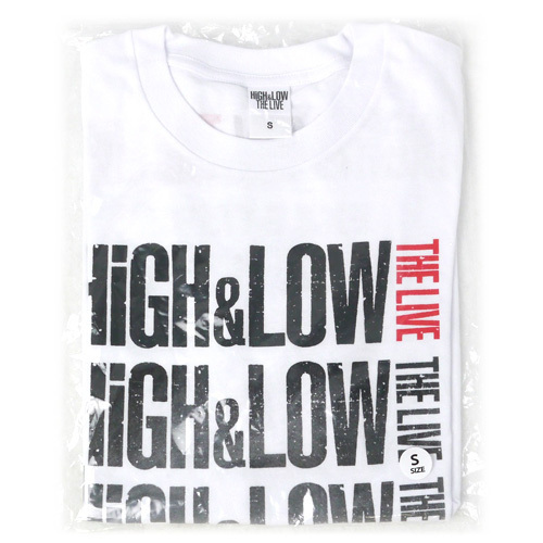 在庫一掃☆HiGH＆LOW グラデーションツアーTシャツ ホワイト(S)◆新品Ss（ゆうパケット対応）_画像1