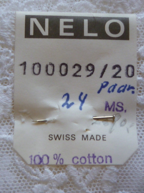 0(17)Made in Switzaland Switzerland NERO company manufactured delicate . cotton embro Ida relay s lovely . floral print white 1P