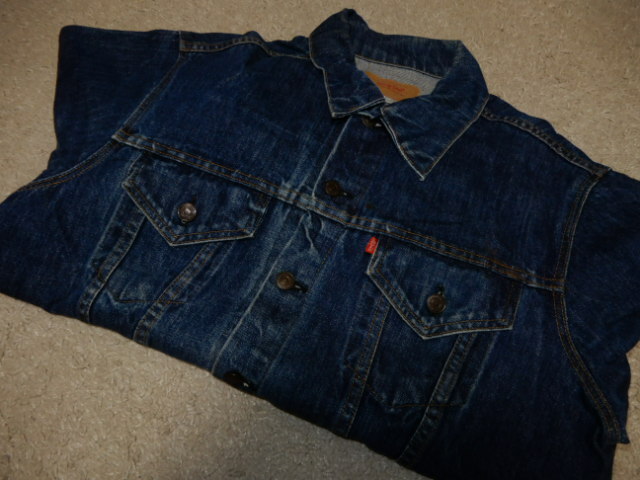 70's LEVI'S 初期 70505 e BIG size 46inc 濃紺 デニム ビンテージ オリジナル ( リーバイス 501XX 507XX 506XX 大戦 T-BACK bigE 557XX 0s_画像10