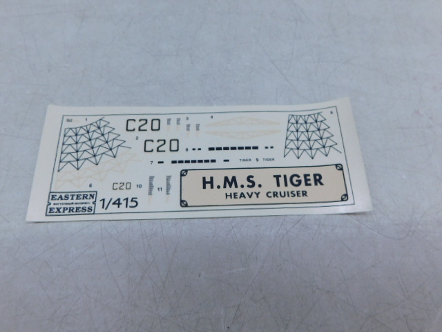 ★月0188 EASTERN EXPRESS イースタネクスプレス 戦艦 タイガー H.M.S. Tiger / マイルズ Miles M14 MAGISTER I プラモ 未組立 12404261 の画像5