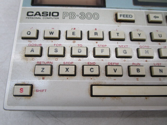 * flat 1499 CASIO Casio personal computer -PB-300 count machine calculator pocket computer -AC adaptor Junk that time thing 12405121