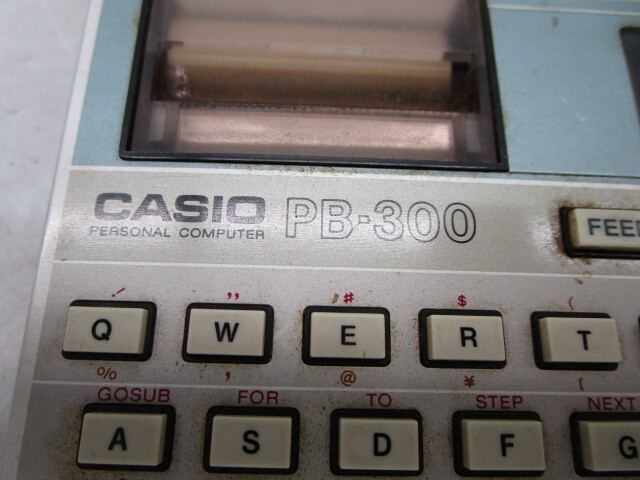 * flat 1499 CASIO Casio personal computer -PB-300 count machine calculator pocket computer -AC adaptor Junk that time thing 12405121