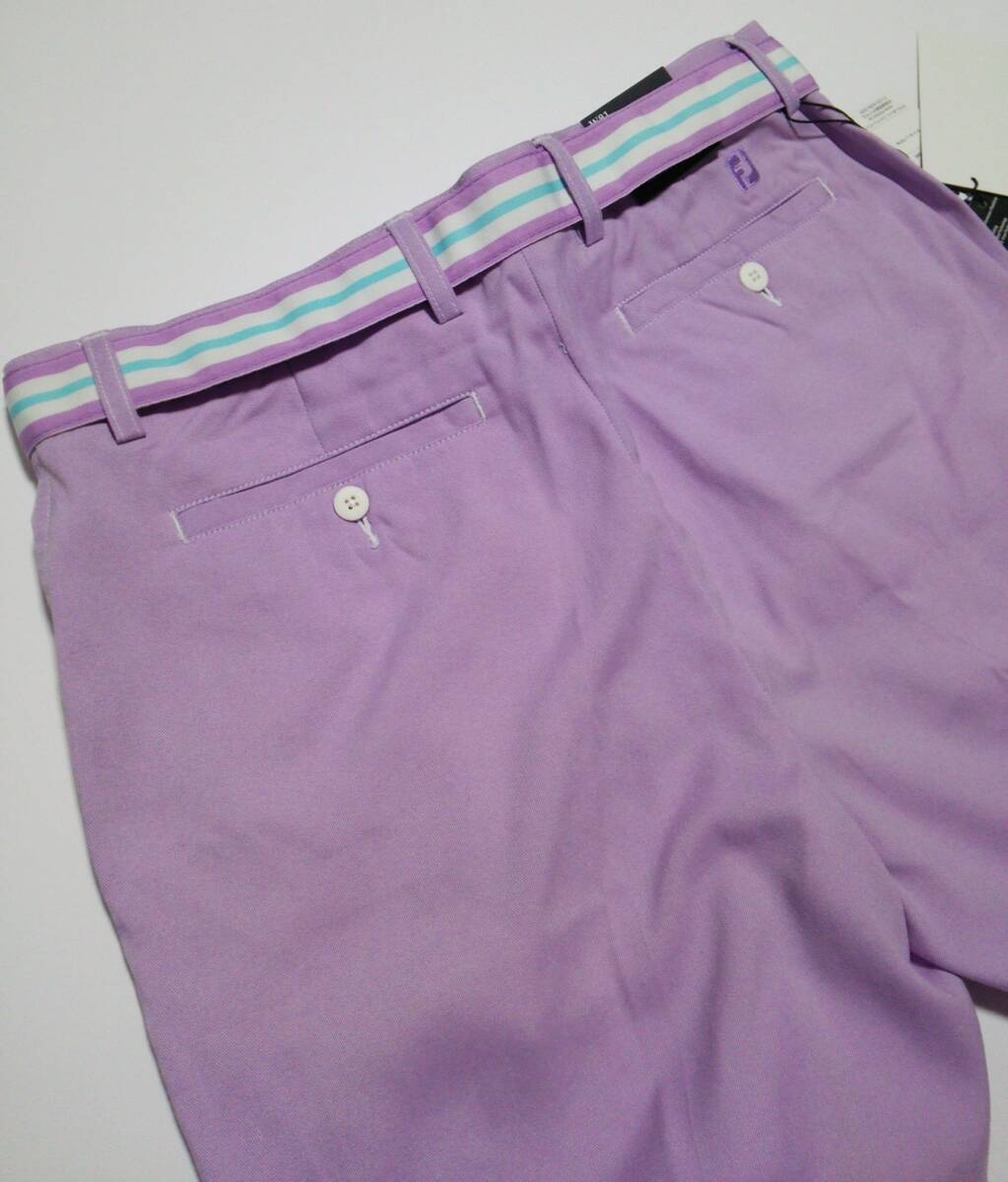  новый товар FJ foot Joy * ремень имеется | весна лето * Golf шорты Golf брюки нейлон брюки нейлон шорты фиолетовый Golf одежда мужской W91
