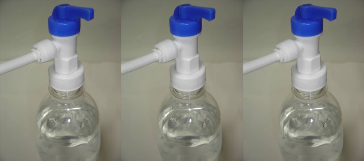改良炭酸水製造キット 逆止機能バルブ内蔵型 強炭酸水製作キット 3個セット ミドボン用 専用チューブ付の画像1