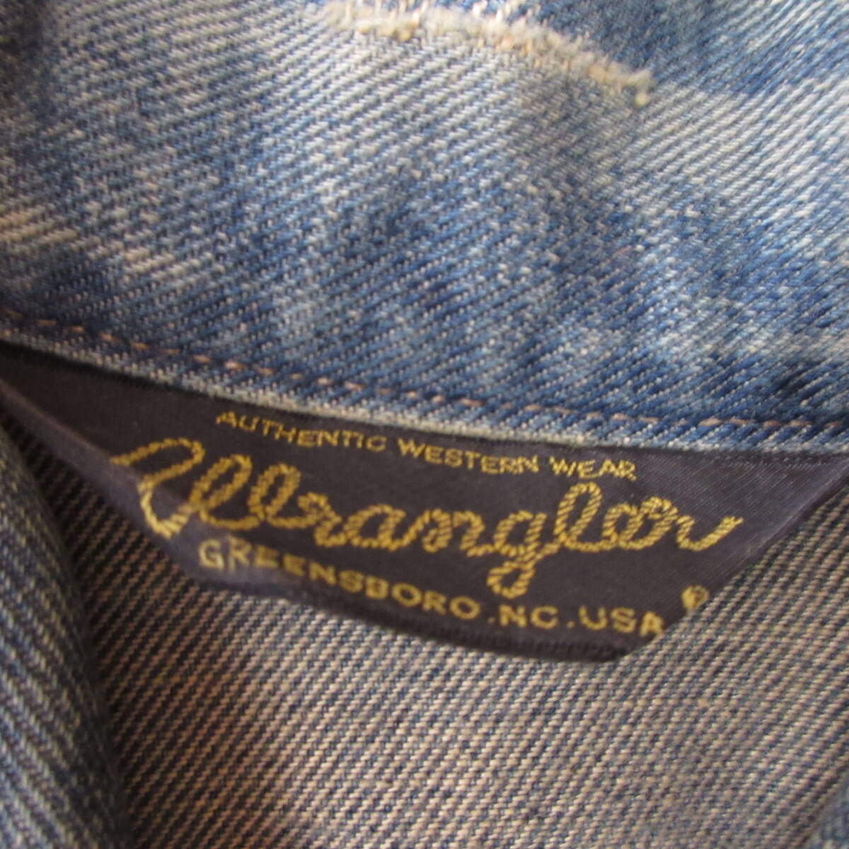 ○Wrangler ラングラー◆Gジャン デニムジャケット 11MJZ 復刻モデル W9500 90年代◆メンズ インディゴ Mサイズの画像8