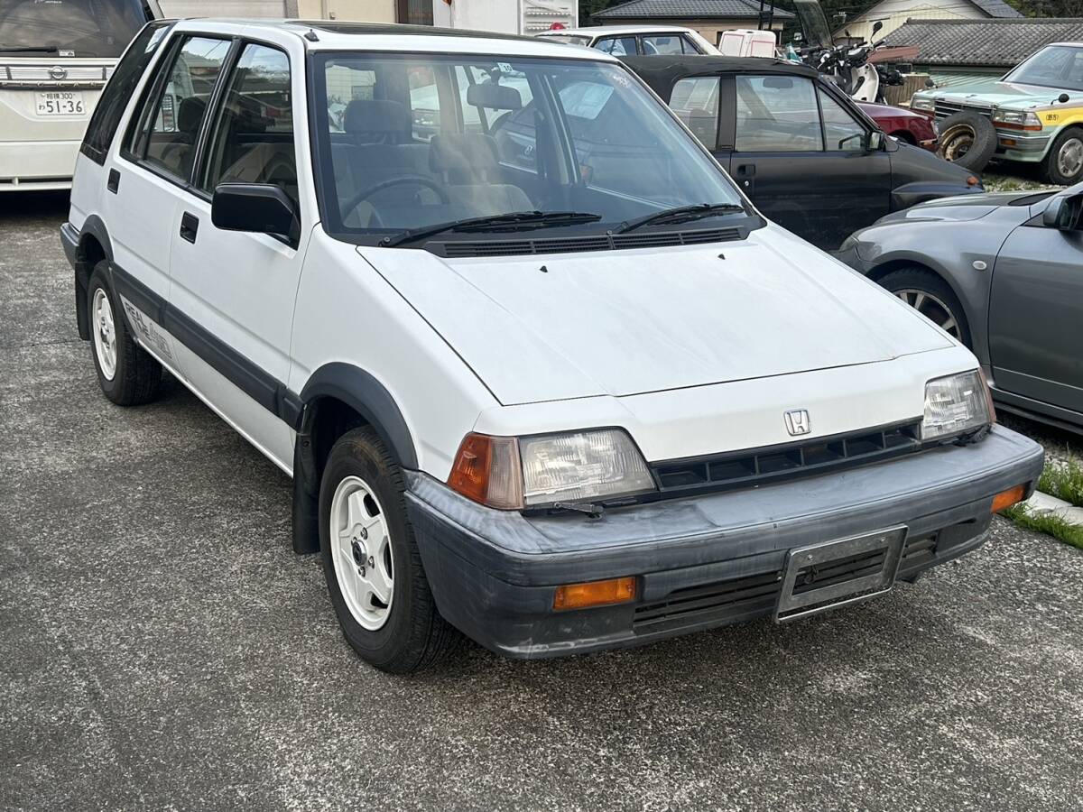  selling up!S61 Civic Shuttle sunroof attaching .E-AR rare MT self-propulsion possibility document 