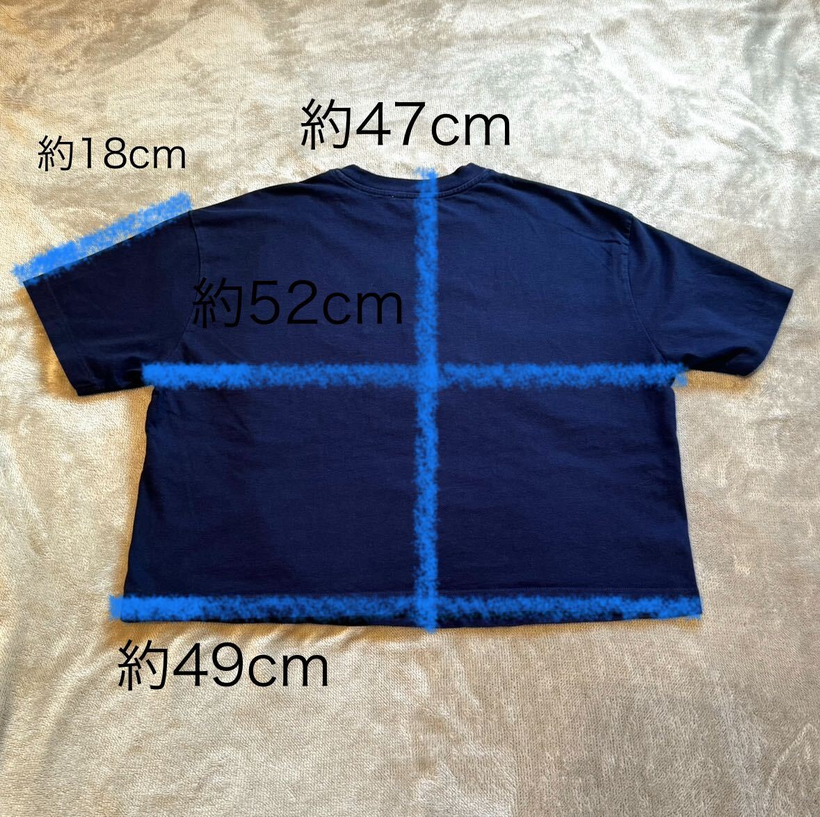 メゾンキツネ Tシャツ XS Maison Kitsune レモン 刺繍 紺色 ネイビー 丸首 トップス_画像7