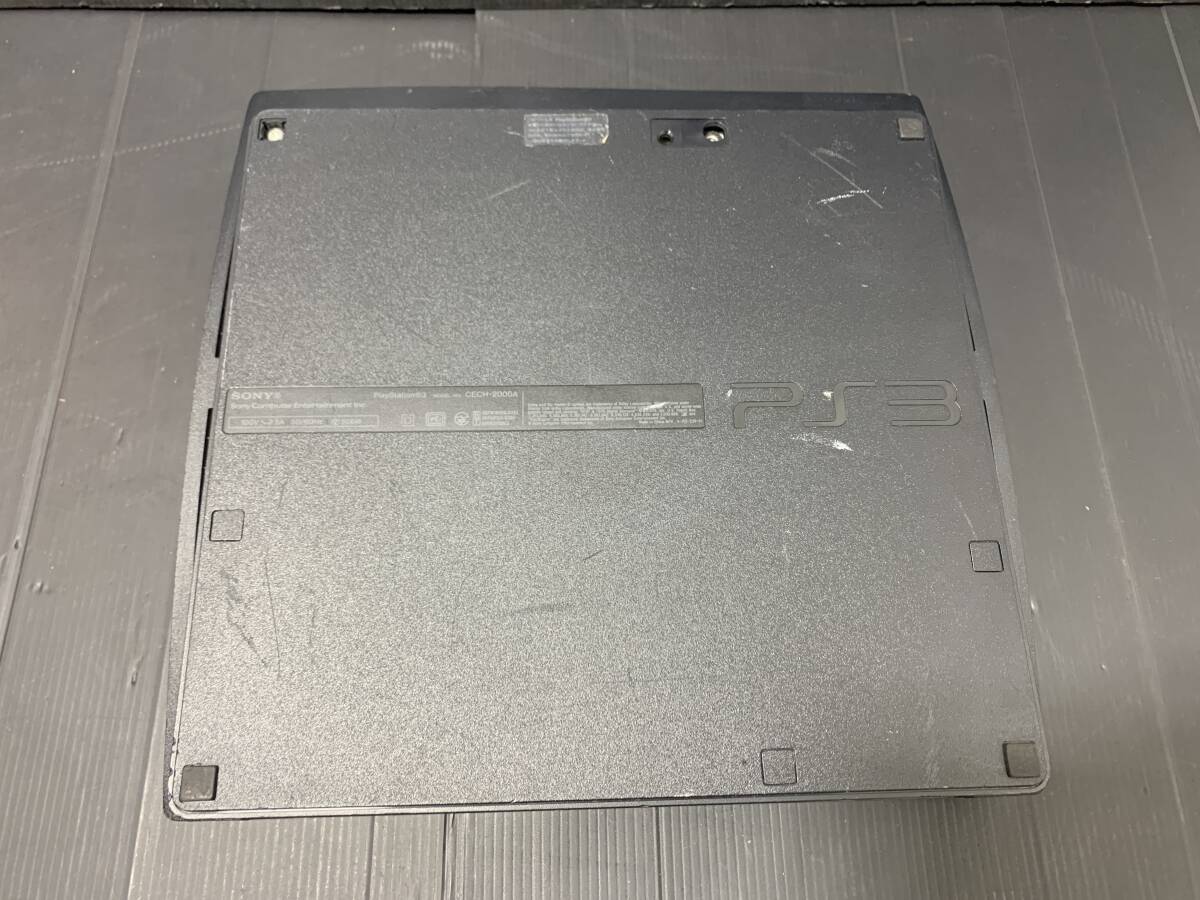 SONY PS3 プレステ3 Playstation3 CECH-2000A ブラック 本体 通電のみ確認 ジャンク_画像4