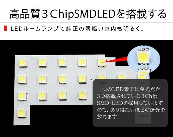 ジムニー JB64W シエラ JB74W パーツ LED ルームランプ 3点セット 超高輝度 SMD48灯 車内泊 室内灯 車検対応 LED 保証付き 内装パーツ_画像4