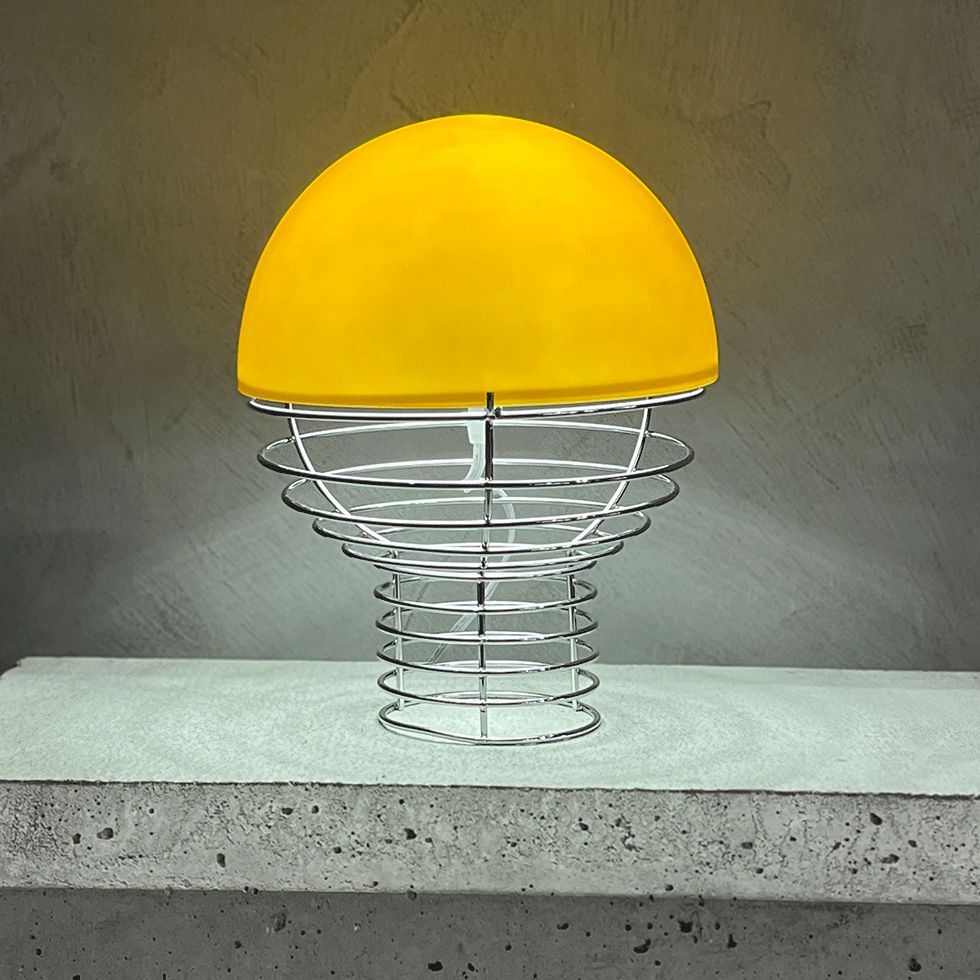 Wire Table Lamp YELLOW ワイヤーテーブルランプ イエロー スペースエイジ ミッドセンチュリー リプロダクト
